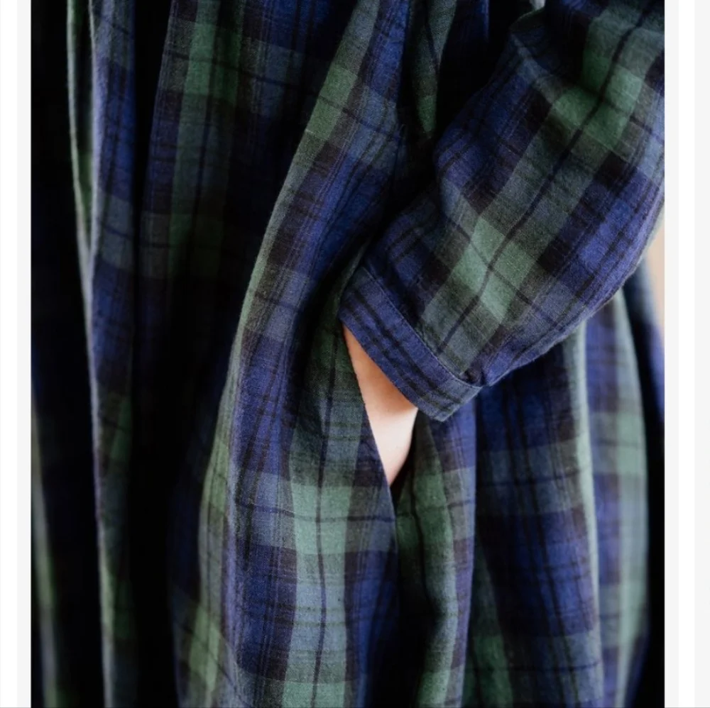 Son de Flor medium long sleeve tartan dress - Picture 4 of 7